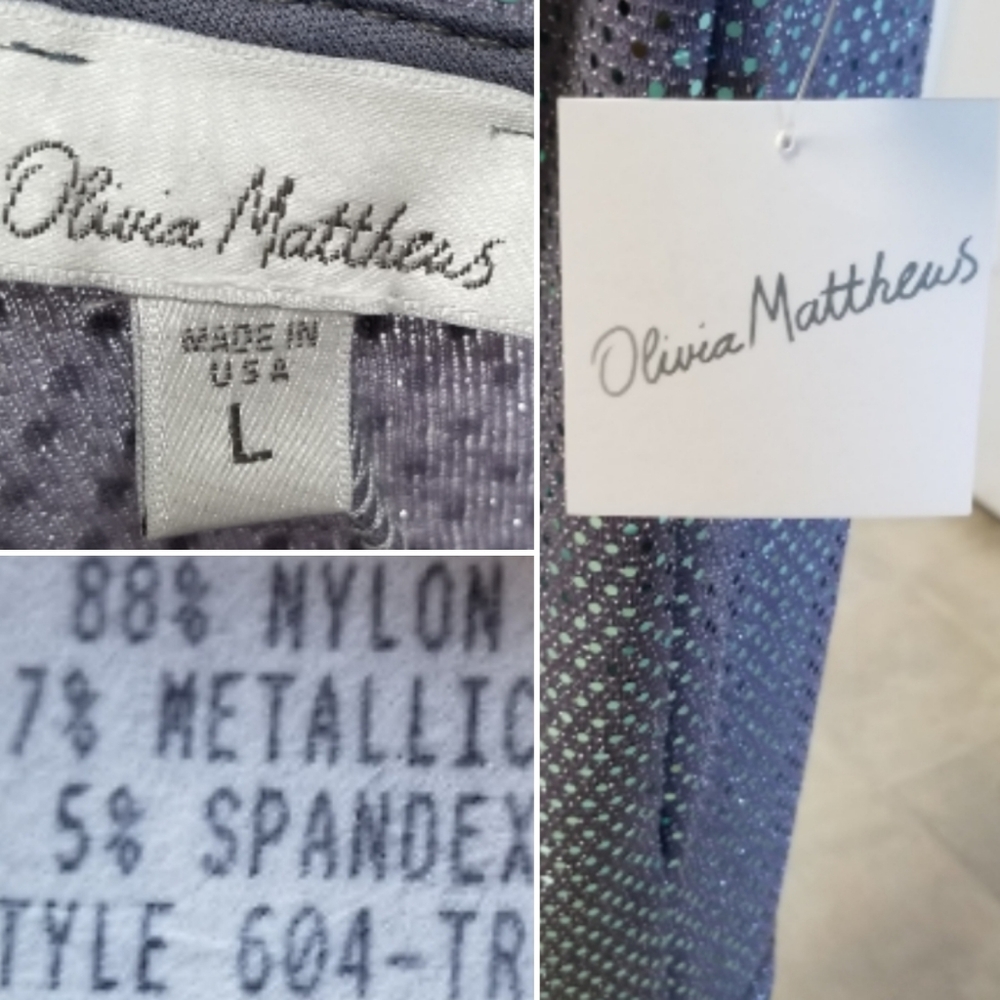 🆕️⬇️Olivia Matthews Silver Sequin Faux Wrap Dress - Picture 9 of 10